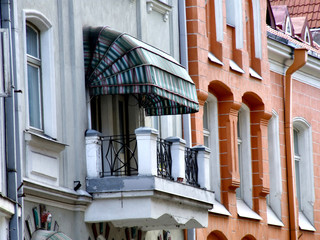 tallinn architecture - old balcony