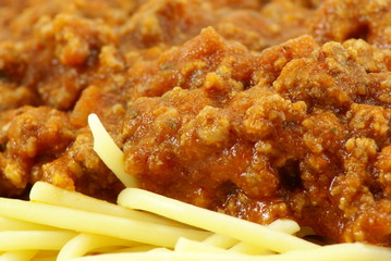 spaghetti and meat sauce