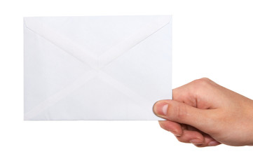 hand  holding envelope