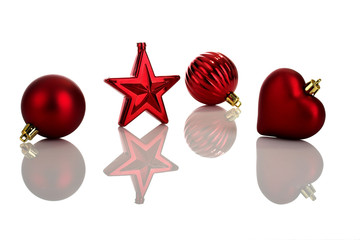 red christmas ornaments