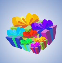 gift boxes - multicolour