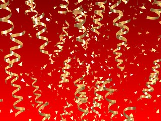 goldene geschenkbänder