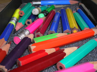 crayons close up