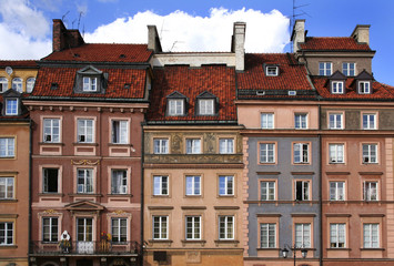 old town colorful houses