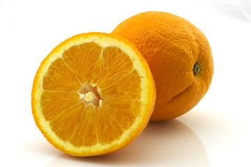 orange and a half, sliced