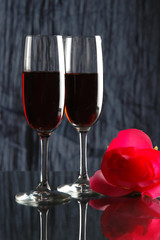 wine and roses