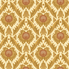 Fototapeta na wymiar seamless vintage wallpaper pattern