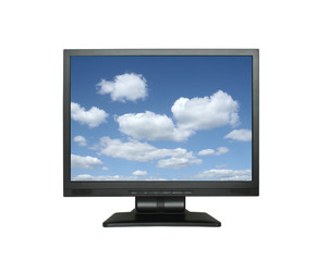 wide lcd with gorgeous sky