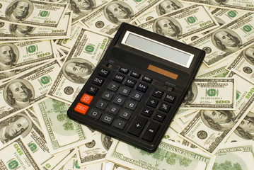 Fototapeta premium american dollars in different views