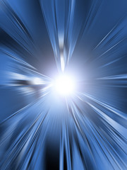 Obraz premium blue light