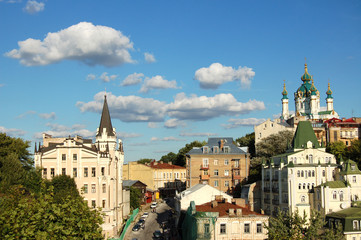 Fototapeta na wymiar st. Andrew `s Church, Kijów, Ukraina