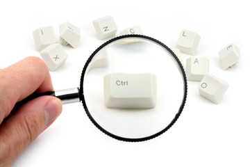 control key and magnifier