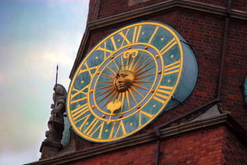 clocks on city tower #2