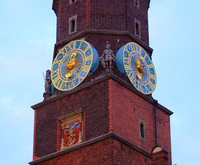 clocks on city tower #3