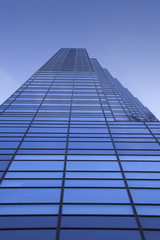blue skyscraper