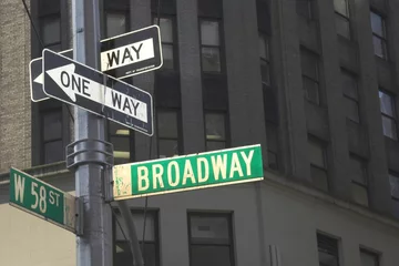 Tableaux ronds sur plexiglas Anti-reflet Théâtre signe de Broadway