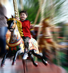 going round and round on a steam.