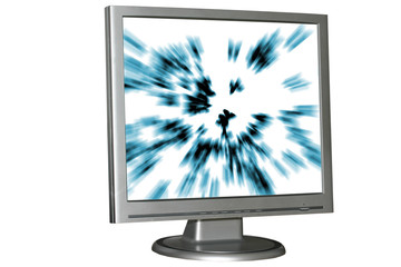 isolated lcd monitor