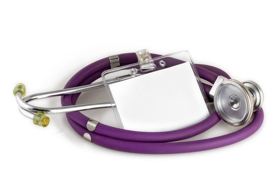 stethoscope and picture id