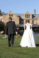 Fototapeta na wymiar wedding couple bride and groom