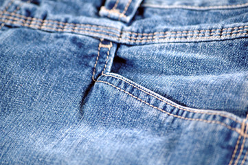 Fototapeta premium detail of denim jeans