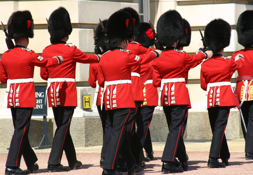 Fototapeta change of the guard, london