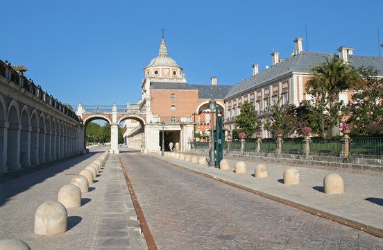a sight of the palace of aranjuez, spain.