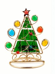 christmas tree. candlestick