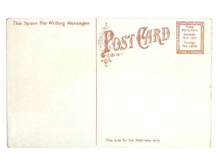 old greeting card from usa