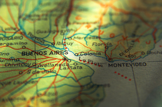 argentina map - buenos aires