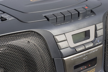 boom box closeup