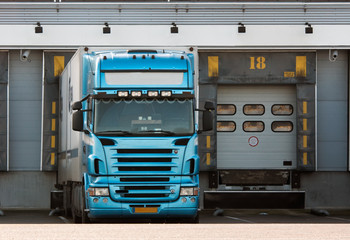 truck at loading dock