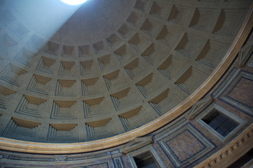 interior of the pantheon in rome