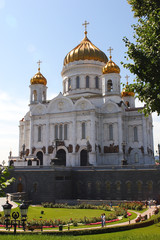 Fototapeta na wymiar moscow, russia, temple of the christ of the savior