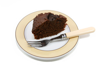 slice of chocolate cake