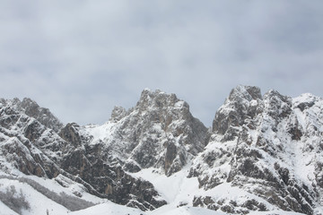 mountain with snow