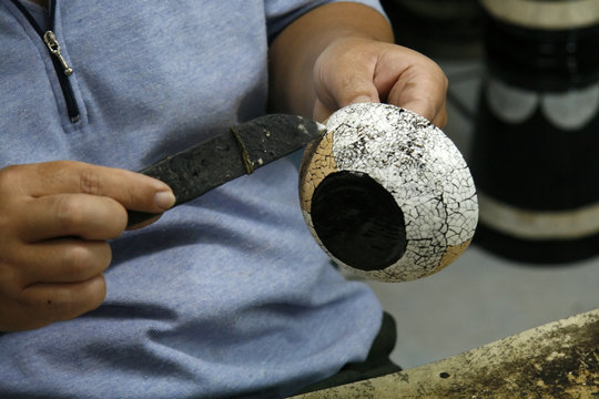 working at lacquer factory