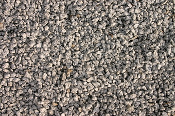 stone chipping path close up background.