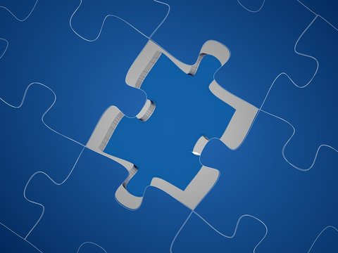 puzzle 3d render
