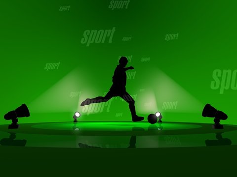 soccer sport 3d render