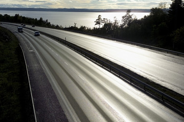 highway sunset
