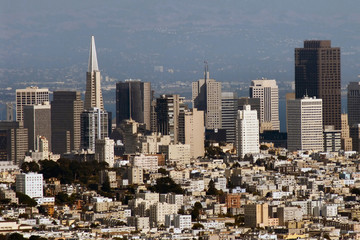 san francisco view from twin peaks hills