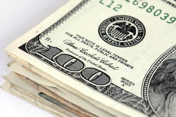 corner of hundreds stack