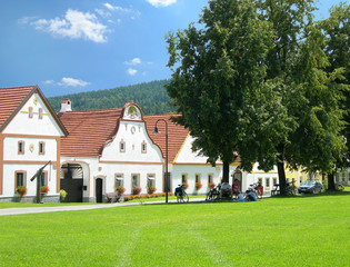 Fototapeta na wymiar scenic Holasovice wieś, Czechy Południowe