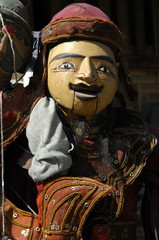 myanmar, mandalay: handicraft, marionette