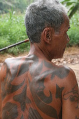 tatouages originaux bornéo