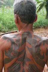 tatouages iban bornéo