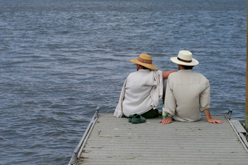 lovers on dock