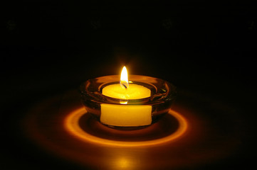 nighttime candle