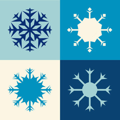 four snowflakes